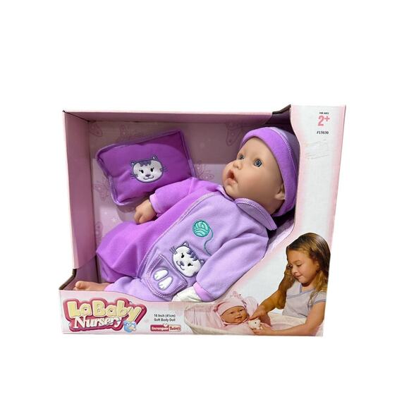 La Baby Nursery by Berenguer 16” Soft Body Baby Doll Girl...